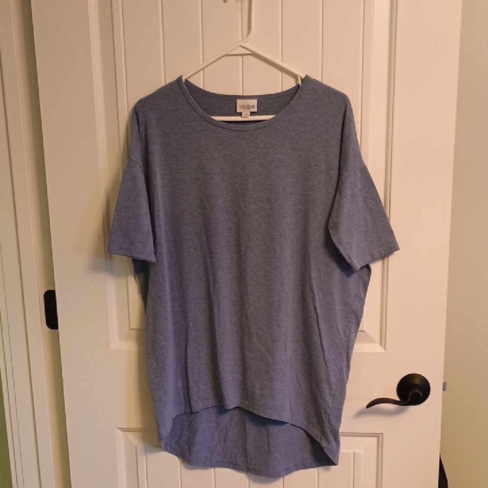 Womans XS LuLaRoe Heathered Blue Tee